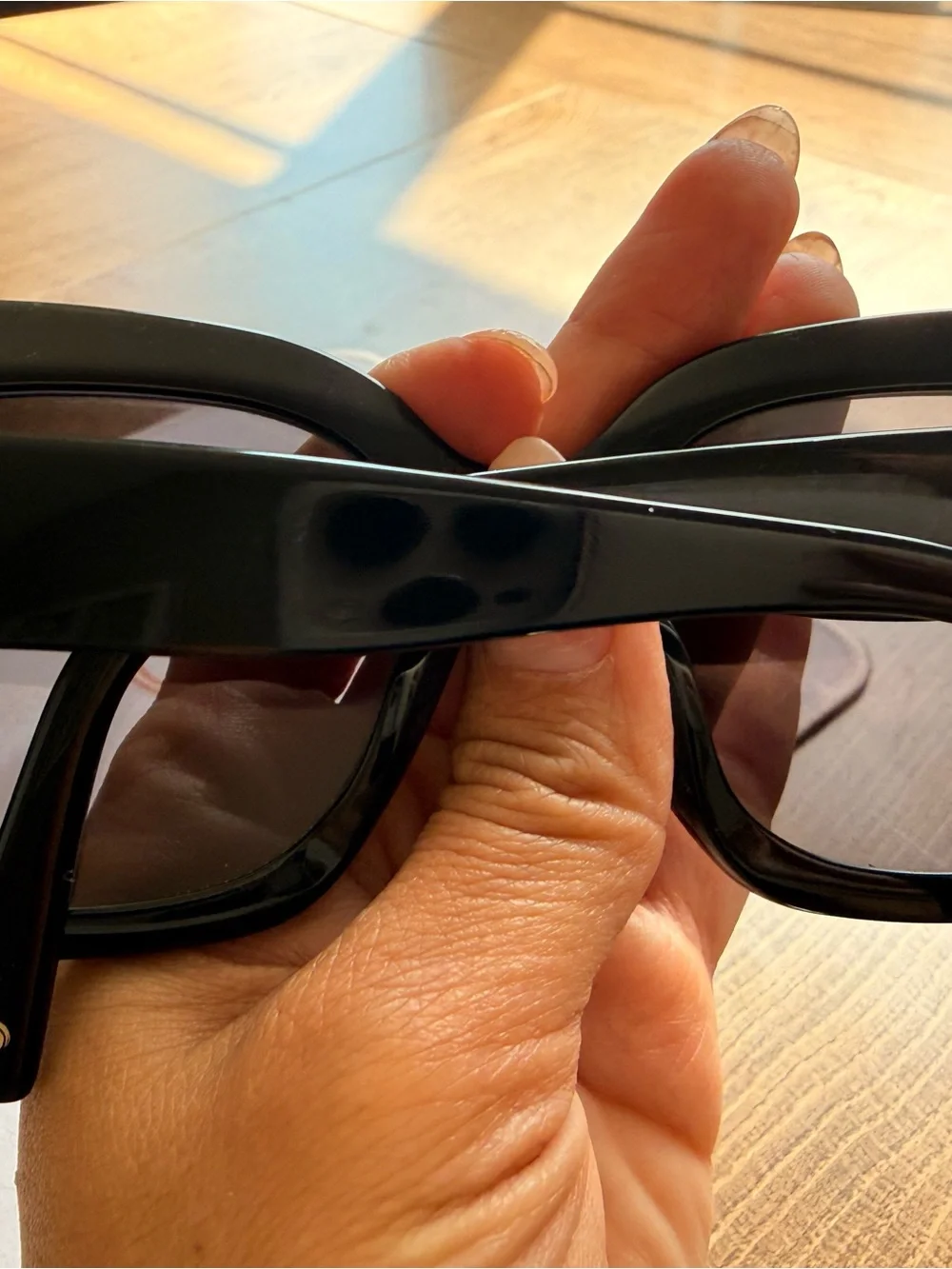 DIFF Eyewear Black Oversized Square Sunglasses